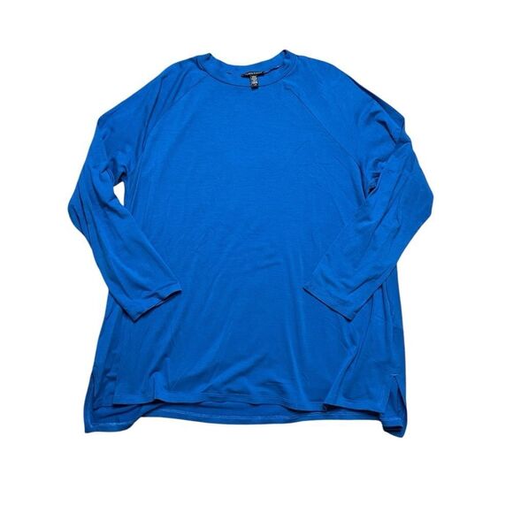 EILEEN FISHER Blue Long Sleeve Tee Size Large - Picture 1 of 4